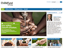 Tablet Screenshot of childfund-stiftung.de